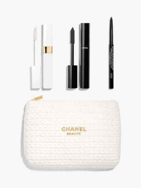 Chanel Expert Eyes Set in multiple branded components on a light gray background
